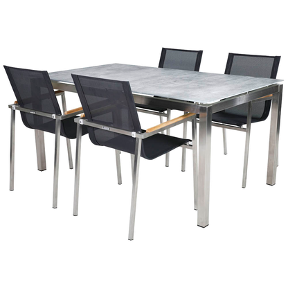 Artikelbild für greemotion Sitzgruppe Sydney, silber Textilene, Metall, 5-teilig, Artikelnummer 731111