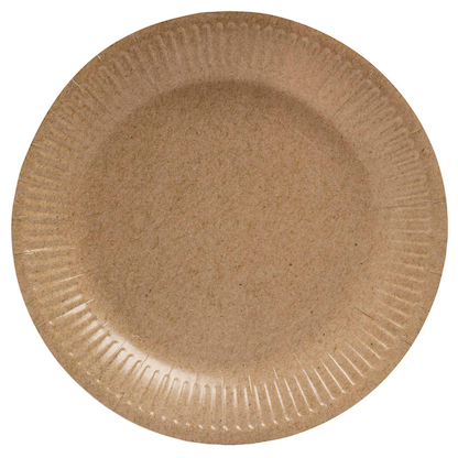 Artikelbild für PROnappe Pappteller braun Ø 23,0 cm, 20 St., Artikelnummer 345726