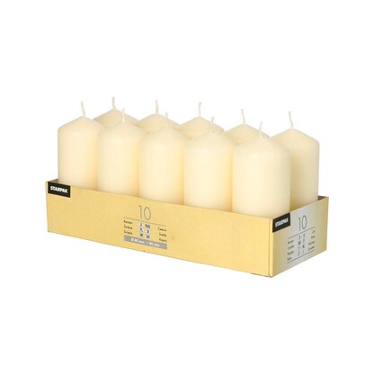 Artikelbild für STARPAK Stumpenkerzen creme, 10 St., Artikelnummer 683221