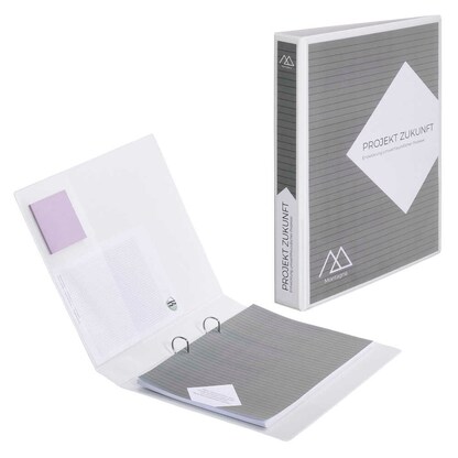 Artikelbild für Exacompta Kreacover Ringbuch 2-Ringe weiß 4,7 cm DIN A4, 1 St., Artikelnummer 680767