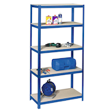 Artikelbild 1 für SZ Metall Schwerlastregal 23182-I blau 90,0 x 30,0 x 180,0 cm, Artikelnummer 146241