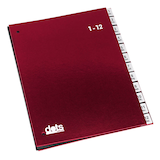 Artikelbild 1 für dots Pultordner 1-12, Jan.-Dez. rot, 1 St., Artikelnummer 799106