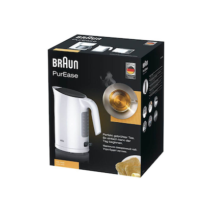 Artikelbild 3 für BRAUN Wasserkocher PurEase WK 3100 WH weiß 1,7 l 2.200 Watt, Artikelnummer 102717