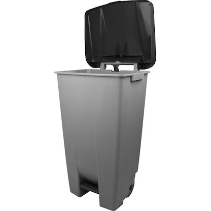 Artikelbild 2 für helit Mülleimer 120,0 l grau, schwarz, 1 St., Artikelnummer 356473