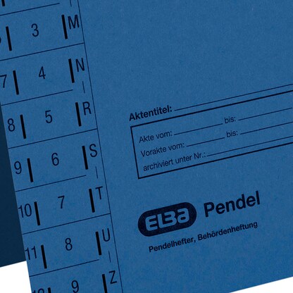 Artikelbild 6 für ELBA Pendelhefter Karton blau DIN A4 1x Amtsheftung, 1 St., Artikelnummer 332678