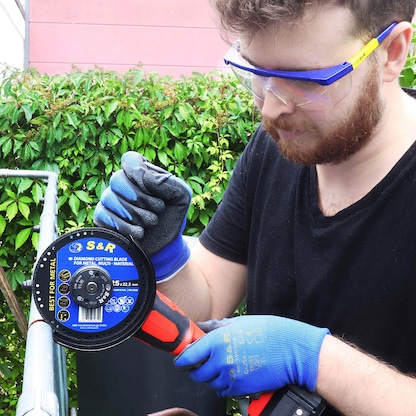 Artikelbild 7 für S&R Schutzbrillen-Set blau, gelb, 1 Set, Artikelnummer 390439