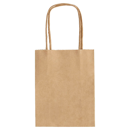 Artikelbild für folia Papier-Tragetaschen S braun 12,5 x 15,0 cm, 20 St., Artikelnummer 596135