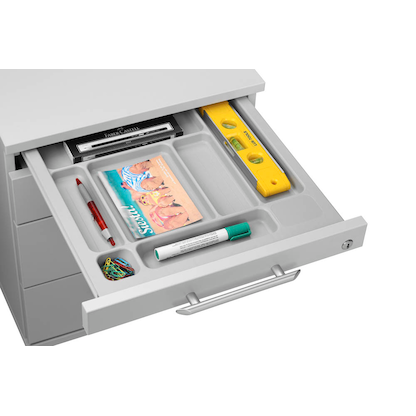 Artikelbild 9 für HAMMERBACHER Solid TC30 Rollcontainer lichtgrau 4 Auszüge 42,8 x 80,0 x 51,2 cm, Artikelnummer 293391