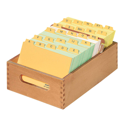 Artikelbild für HAN Karteikasten DIN A6 für 900 Karteikarten braun ohne Deckel, Artikelnummer 184077