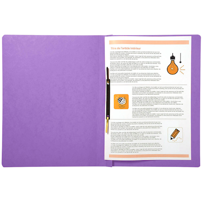 Artikelbild 3 für Exacompta Schnellhefter Karton violett DIN A4, 25 St., Artikelnummer 286581