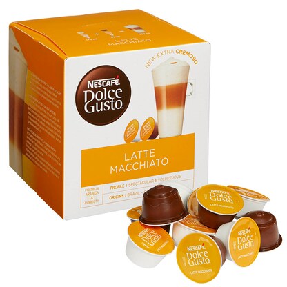 Artikelbild für NESCAFÉ DOLCE GUSTO® LATTE MACCHIATO Kaffeekapseln, Arabicabohnen 8 Stück, Artikelnummer 308137
