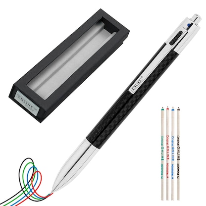 Artikelbild für ONLINE® 4-Farben-Kugelschreiber-Set 70011 schwarz, Artikelnummer 283947
