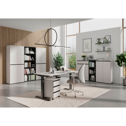 Artikelbild 4 für GERMANIA Aktenschrank Bedano, 4042-572 kaschmir 4 Fachböden 81,0 x 40,0 x 197,0 cm, Artikelnummer 386536