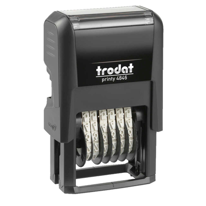 Artikelbild 2 für trodat Ziffernstempel Printy 4846/6 selbstfärbend schwarz ohne Logo, 1 St., Artikelnummer 604898
