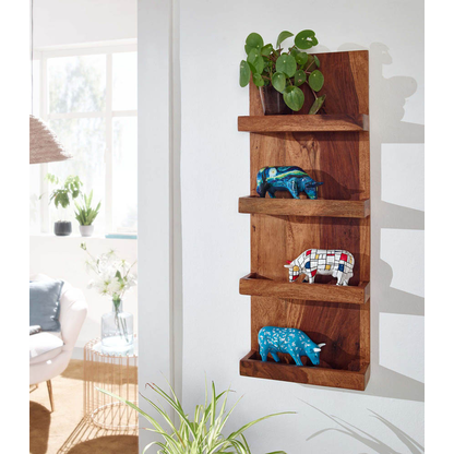 Artikelbild 3 für WOHNLING Wandregal sheesham 30,0 x 10,0 x 80,0 cm, 1 St., Artikelnummer 909343