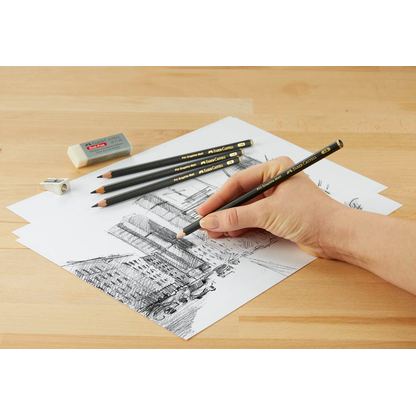 Artikelbild 7 für FABER-CASTELL Pitt Graphite Bleistift-Set 2B schwarz, 1 Set, Artikelnummer 277859