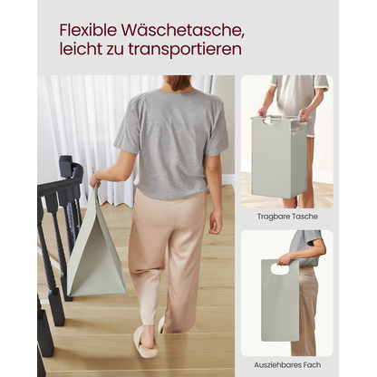 Artikelbild 7 für VASAGLE Wäschesortierer weiß, 1 St., Artikelnummer 438836