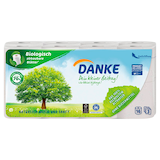 Artikelbild 1 für DANKE Toilettenpapier 3-lagig Recyclingpapier, 16 Rollen, Artikelnummer 706877