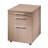 Artikelbild 1 für HAMMERBACHER AC20 Rollcontainer nussbaum 3 Auszüge 42,8 x 58,0 x 59,0 cm, Artikelnummer 984427
