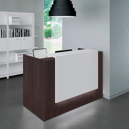 Artikelbild 6 für Quadrifoglio Empfangstheke gerade, weiß, nussbaum 166,0 x 88,0 x 113,0 cm, Artikelnummer 369801