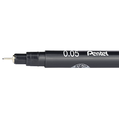 Artikelbild 3 für Pentel Pointliner Fineliner schwarz 0,05 mm, 1 St., Artikelnummer 594327