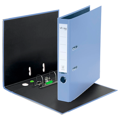 Artikelbild 2 für VON LEITZ Ordner hellblau Karton 5,0 cm DIN A4, 1 St., Artikelnummer 669976