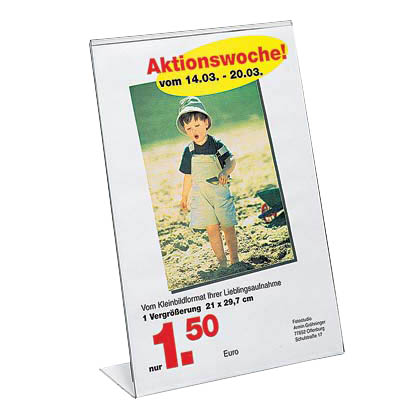 Artikelbild für SIGEL Tischaufsteller DIN A4 einseitig, 1 St., Artikelnummer 139121