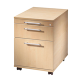 Artikelbild 1 für HAMMERBACHER Orbis Rollcontainer ahorn 3 Auszüge 42,8 x 58,0 x 59,0 cm, Artikelnummer 470344