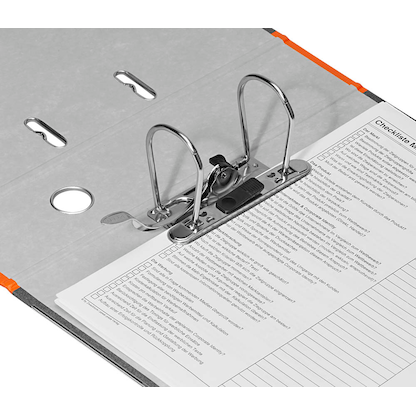 Artikelbild 7 für AKTION: LEITZ 1080 Ordner orange marmoriert Karton 8,0 cm DIN A4, 10 St., Artikelnummer 653786