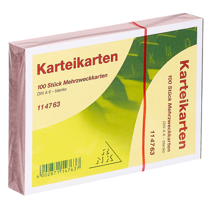 Artikelbild 3 für RNK-Verlag Karteikarten DIN A6 rosa blanko, 100 St., Artikelnummer 814140
