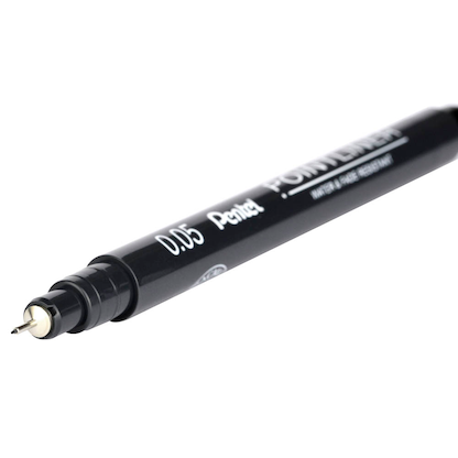 Artikelbild 2 für Pentel Pointliner Fineliner schwarz 0,05 mm, 1 St., Artikelnummer 594327
