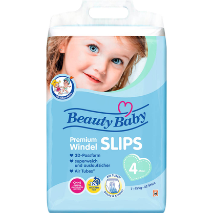 Artikelbild für Beauty Baby Windeln Premium Gr. 4 (7-15 kg) für Babys und Kleinkinder, 22 St., Artikelnummer 435567