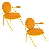 Artikelbild 1 für meet powered by PAPERFLOW Sessel SATURNE safran Kunstleder 70,0 x 73,0 x 88,0 cm, 2 St., Artikelnummer 231066