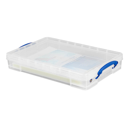 Artikelbild 4 für Really Useful Box Aufbewahrungsbox 10,0 l transparent 34,0 x 52,0 x 8,5 cm, 1 St., Artikelnummer 575872