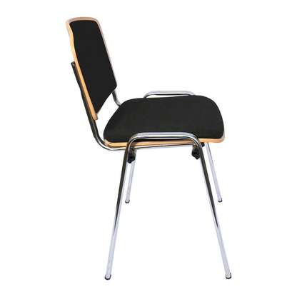 Artikelbild 2 für LÜLLMANN Stapelstuhl 225480 schwarz Stoff, 1 St., Artikelnummer 790806