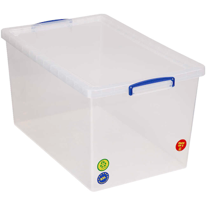 Artikelbild 3 für Really Useful Box Aufbewahrungsboxen 3x 83,0 l transparent 44,0 x 69,5 x 36,8 cm, 3 St., Artikelnummer 751986