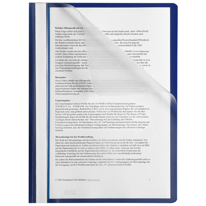 Artikelbild für dots Schnellhefter Kunststoff dunkelblau DIN A4, 25 St., Artikelnummer 917221