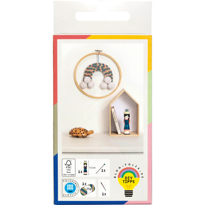 Artikelbild 2 für folia Bastelset Strickliesel mehrfarbig, Artikelnummer 198261