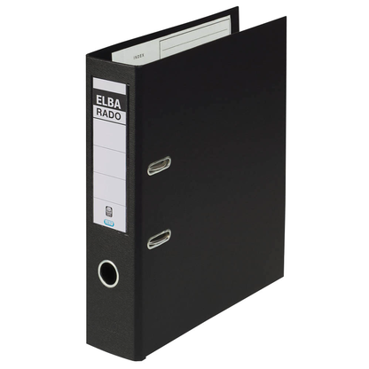 Artikelbild für ELBA rado plast Ordner schwarz Kunststoff 8,0 cm DIN A4, 1 St., Artikelnummer 255638