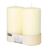 Artikelbild 1 für STARPAK Stumpenkerze elfenbein, 2 St., Artikelnummer 683092