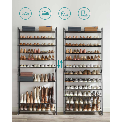 Artikelbild 5 für SONGMICS Schuhregal schwarz 92,5 x 30,7 x 223,0 cm, 1 St., Artikelnummer 760308