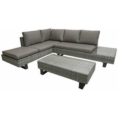 Artikelbild für Garden Pleasure Loungegruppe CADIZ, grau Kunststoff, Metall, 11-teilig, Artikelnummer 673501