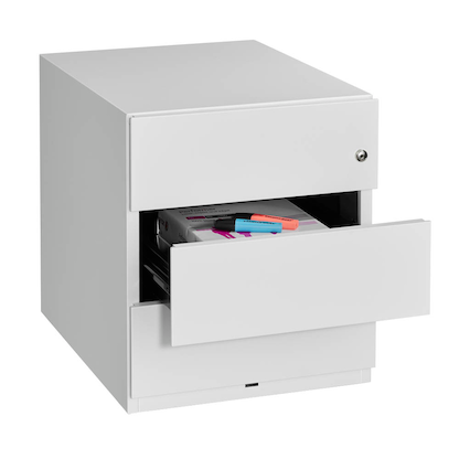 Artikelbild 6 für BISLEY Note Rollcontainer verkehrsweiß 3 Auszüge 42,0 x 56,5 x 49,5 cm, Artikelnummer 877258