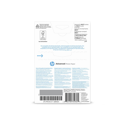 Artikelbild 3 für HP Fotopapier Q8692A 10,0 x 15,0 cm glänzend 250 g/qm 100 Blatt, Artikelnummer 603563