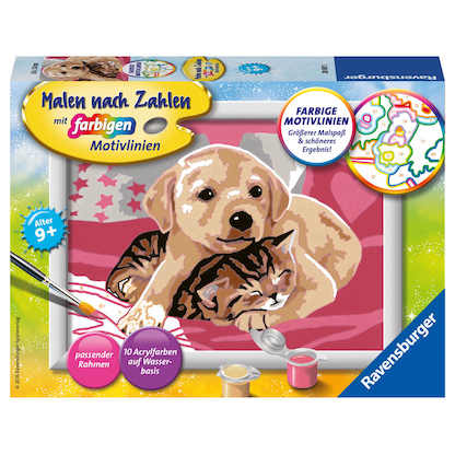 Artikelbild für Ravensburger Malen-nach-Zahlen Beste Freunde mehrfarbig, Artikelnummer 478261