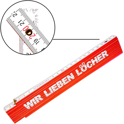 Artikelbild 2 für TOX Meterstab WIR LIEBEN LÖCHER Holz 200,0 cm, Artikelnummer 561227