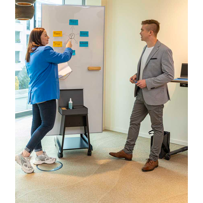 Artikelbild 6 für SIGEL Whiteboard-Set mit Ständer Single-use Meet up 90,0 x 180,0 cm weiß/schwarz/silber Aluminium, Artikelnummer 753687