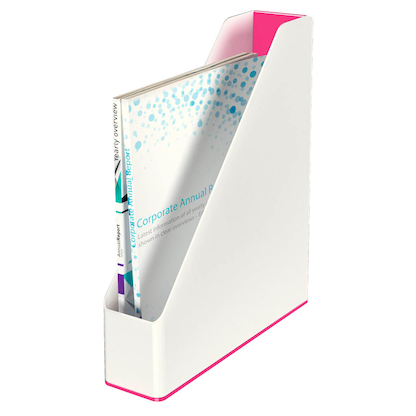 Artikelbild für LEITZ Stehsammler WOW Duo Colour 53621023 perlweiß/pink Kunststoff, DIN A4, 1 St., Artikelnummer 313534