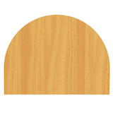 Artikelbild 1 für HAMMERBACHER Anbautisch höhenverstellbar Sira buche, silber halbrund 60,0 x 80,0 x 65,5 - 82,5 cm, Artikelnummer 642823