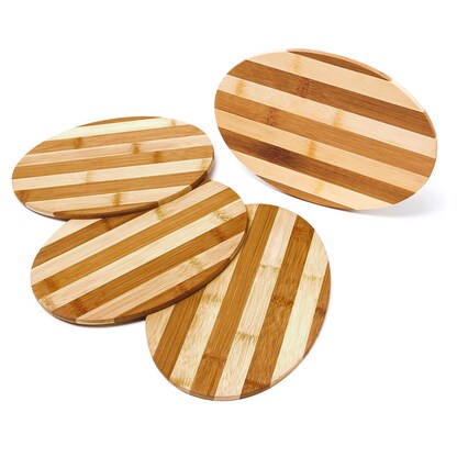 Artikelbild für relaxdays Frühstücksbretter braun 25,0 x 18,0 cm 4-tlg., 4 St., Artikelnummer 471547